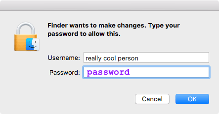 enter password to uninstall app