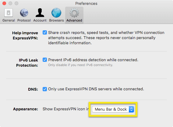 expressvpn mac menu bar