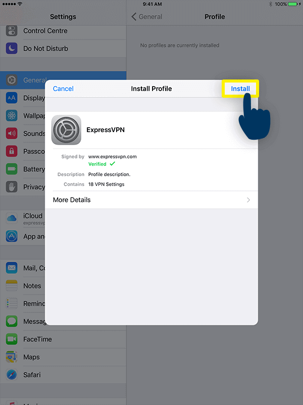 install vpn profile