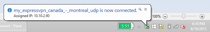 openvpn gui connected